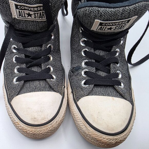 Converse All Star Womens Size 9 Gray High Top Sneakers Classic Casual Canvas - Picture 10 of 13